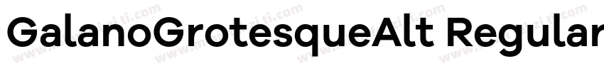 GalanoGrotesqueAlt Regular字体转换
